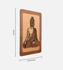 Engineering Wood Laser Cut Lord Buddha Wall Art In Black & Brown Finish 4 Layer Art