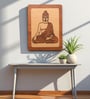 Engineering Wood Laser Cut Lord Buddha Wall Art In Black & Brown Finish 4 Layer Art