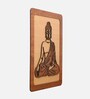 Engineering Wood Laser Cut Lord Buddha Wall Art In Black & Brown Finish 4 Layer Art