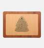 Engineering Wood Laser Cut Lord Buddha Wall Art In Black & Brown Finish