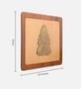 Engineering Wood Laser Cut Lord Buddha Wall Art In Black & Brown Finish