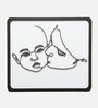 Engineering Wood Laser Cut Love Mother Wall Art In Black & White Finish