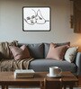Engineering Wood Laser Cut Love Mother Wall Art In Black & White Finish
