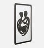 Engineering Wood Laser Cut Love Parents Wall Art In Black & White Finish