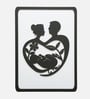Engineering Wood Laser Cut Love Parents Wall Art In Black & White Finish