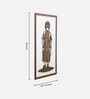 Engineering Wood Laser Cut No One Understand Me Wall Art In Black & Brown Finish