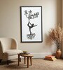 Engineering Wood Laser Cut Yoga Tree Wall Art In Black & Brown Finish