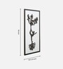Engineering Wood Laser Cut Yoga Tree Wall Art In Black & Brown Finish