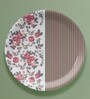 English Floral Printed Porcelain Wall Plate