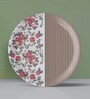 English Floral Printed Porcelain Wall Plate