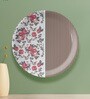 English Floral Printed Porcelain Wall Plate