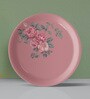 English Rose & Leaf Printed Porcelain Wall Plate