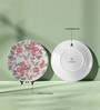 English Rose Printed Porcelain Wall Plate