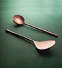 Enigma Rose Gold Stainless Steel (Set of 2) Serving Cutlery