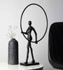 Enigmatic Embrace Black Aluminium Showpiece