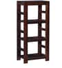 Enkel Sheesham Wood Book Shelf In Provincial Teak Finish