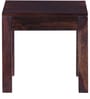 Enkel Sheesham Wood End Table In Scratch Resistant Provincial Teak Finish