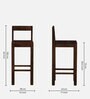 Enkel Sheesham Wood Bar Chair In Provincial Teak Finish