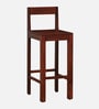 Enkel Sheesham Wood Bar Chair In Scratch Resistant Honey Oak Finish