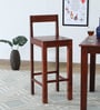 Enkel Sheesham Wood Bar Chair In Scratch Resistant Honey Oak Finish