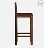 Enkel Sheesham Wood Bar Chair In Scratch Resistant Rustic Teak Finish