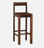 Enkel Sheesham Wood Bar Chair In Scratch Resistant Rustic Teak Finish
