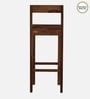 Enkel Sheesham Wood Bar Chair In Scratch Resistant Rustic Teak Finish