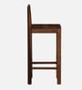 Enkel Sheesham Wood Bar Chair In Scratch Resistant Rustic Teak Finish