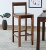 Enkel Sheesham Wood Bar Chair In Scratch Resistant Rustic Teak Finish