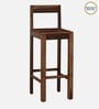 Enkel Sheesham Wood Bar Chair In Scratch Resistant Rustic Teak Finish