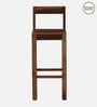 Enkel Sheesham Wood Bar Chair In Scratch Resistant Rustic Teak Finish