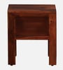 Enkel Sheesham Wood Bedside Table in Scratch Resistant Honey Oak Finish With Drawers