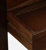 Enkel Sheesham Wood Bedside Table in Scratch Resistant Provincial Teak Finish With Drawers Enkel Sheesham Wood Bedside Table in Scratch Resistant Provincial Teak Finish With Drawers