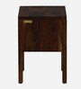 Enkel Sheesham Wood Bedside Table in Scratch Resistant Provincial Teak Finish With Drawers Enkel Sheesham Wood Bedside Table in Scratch Resistant Provincial Teak Finish With Drawers