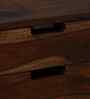 Enkel Sheesham Wood Bedside Table in Scratch Resistant Provincial Teak Finish With Drawers
