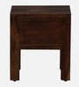 Enkel Sheesham Wood Bedside Table in Scratch Resistant Provincial Teak Finish With Drawers