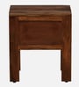 Enkel Sheesham Wood Bedside Table in Scratch Resistant Rustic Teak Finish With Drawers
