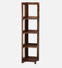 Enkel Sheesham Wood Book Shelf In Scratch Resistant Rustic Teak Finish