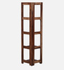 Enkel Sheesham Wood Book Shelf In Scratch Resistant Rustic Teak Finish