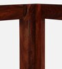 Enkel Sheesham Wood Corner Bookshelf in Scratch Resistant Honey Oak Finish