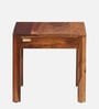 Enkel Sheesham Wood End Table in Scratch Resistant Rustic Teak Finish