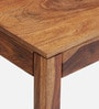 Enkel Sheesham Wood End Table in Scratch Resistant Rustic Teak Finish