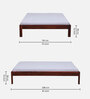 Enkel Sheesham Wood King Size Bed in Scratch Resistant Honey Oak Finish