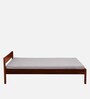 Enkel Sheesham Wood Queen Size Bed In Scratch Resistant Honey Oak Finish