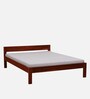 Enkel Sheesham Wood Queen Size Bed In Scratch Resistant Honey Oak Finish