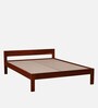 Enkel Sheesham Wood Queen Size Bed In Scratch Resistant Honey Oak Finish