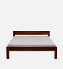 Enkel Sheesham Wood Queen Size Bed In Scratch Resistant Honey Oak Finish