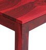 Enkel Solid Wood Bar Stool in Spicy Red Finish