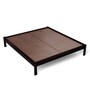 Enkel Solid Wood King Size Bed In Warm Chestnut Finish