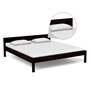 Enkel Solid Wood King Size Bed In Warm Chestnut Finish